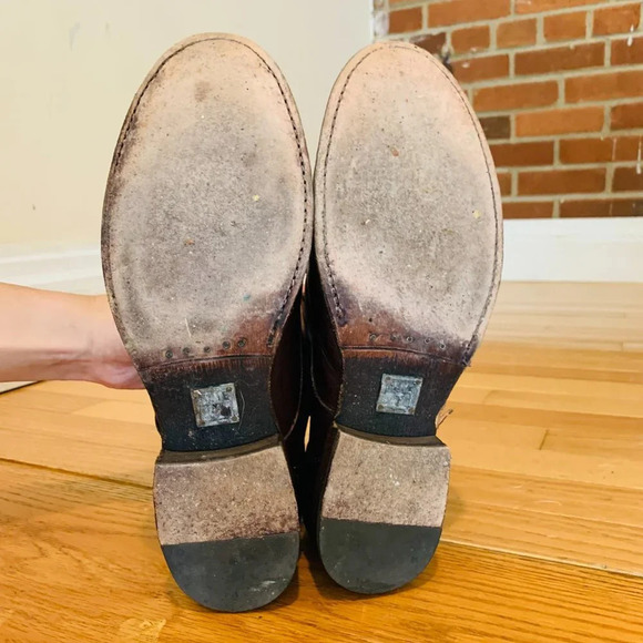 Nice! $428 Women's FRYE Sabrina 6G Lace-up LEATHER BOOTS Size 8 - Picture 10 of 16